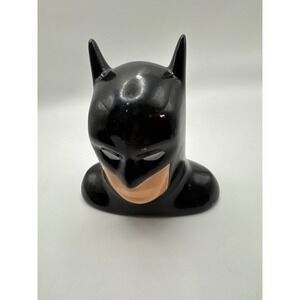 DC Comics Batman Ceramic Bust Coin Bank FAB NY Glossy Black Cowl Money Box